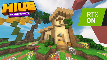 RTX shaders like in Minecraft The Hive SkyWars (Minecraft SkyWars funny moments)