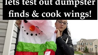 LETS COOK MY FAMOUS CHICKEN WINGS & Test out some of my dumpster finds! Weesta air fryer screenshot 5