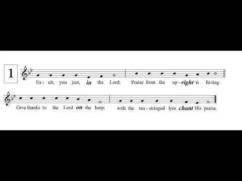 Cantor Practice:  Psalm 33 for Fri OT29
