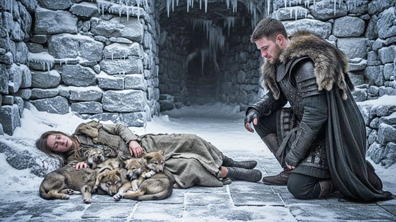 Alfa Král Našel Svou Ztracenou Lunu — Ležela U 15 Štěňat, Která Celou Noc Udržela Naživu