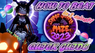 BEAT THE ROYALLOWEEN MAZE IN 2 MINS ? royale high halloween update - quick guide for the maze ˚｡⋆୨୧˚ by nymph  154 views 7 months ago 2 minutes, 55 seconds