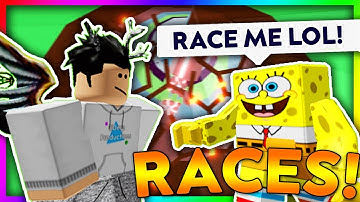 RACING FANS as SPONGEBOB in TOWER OF HELL! | Roblox #28