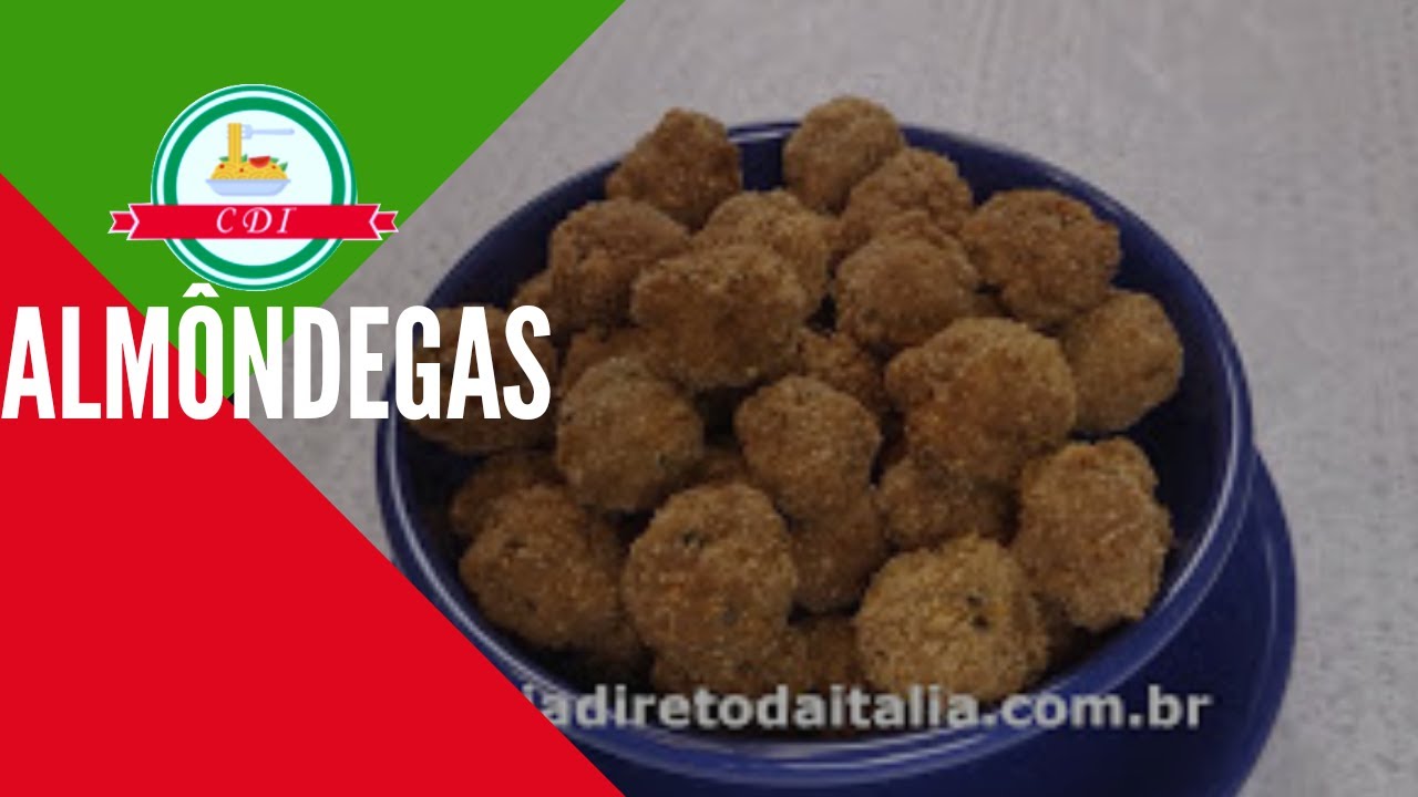 COMO FAZER ALMÔNDEGAS RECEITA ITALIANA CULINARIA DIRETO DA ITALIA