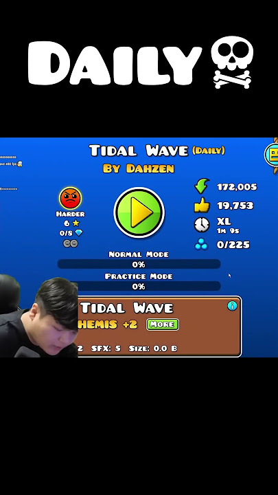 What if your Daily level is TIDAL WAVE💀 | Geometry Dash 2.2