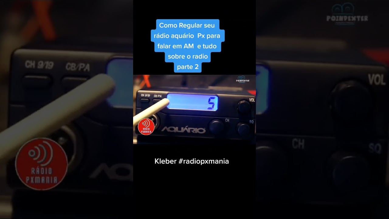 Como regular o Rádio Px Aquário 