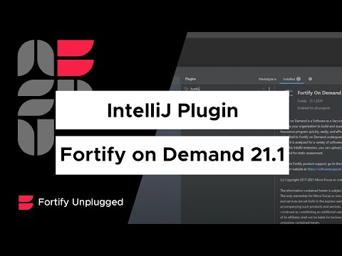 Fortify on Demand 21.1 IntelliJ Plugin