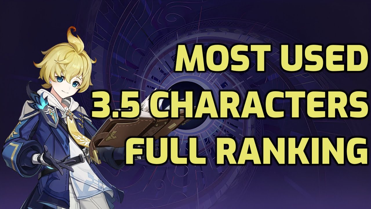 Most Used Characters On Genshin Impact 3 5 Spiral Abyss Full Ranking Most Used Characters On Genshin Impact 3 5 Spiral Abyss Full Ranking