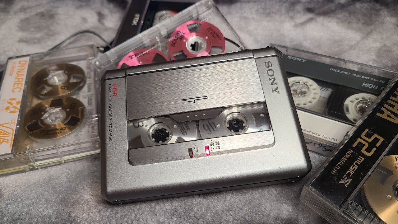 cassette-corder SONY TCM-450 (Demo) - YouTube