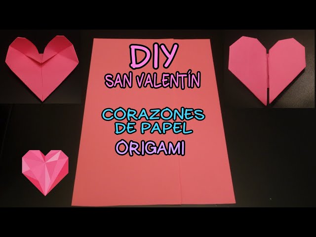 Corazones de Origami para San Valentin // Origami Heart 