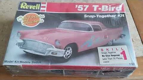 revell 57 Ford Thunderbird snap kit review,my childhood memories of the kit .