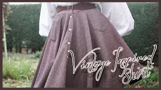 Making a Vintage Inspired Circle Skirt