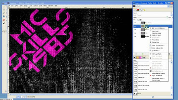 Retro Text Effect (Part 1 of 2) -GIMP Tutorial-
