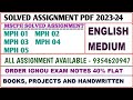 MSCPH Solved assignment 2023-24 / MSCPH Solved Assignment / Mph 01, 02, 03, 04, 05 Assignment