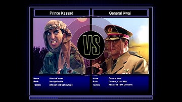 Command & Conquer General Zero Hour Challenge Prince Kassad VS General Kwai Hard Mode #2