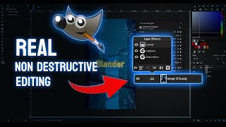 Non Destructive Editing in GIMP 2.99.18