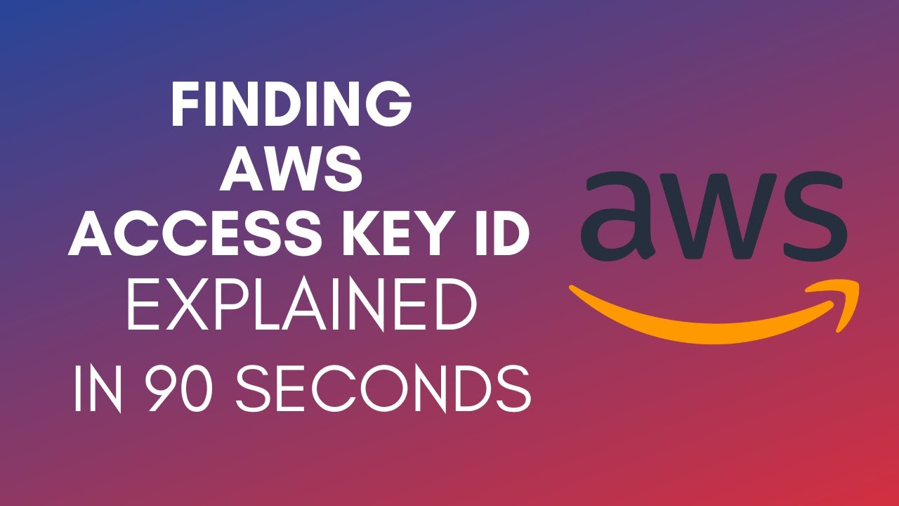 How To Find AWS Access Key ID (2025) - YouTube