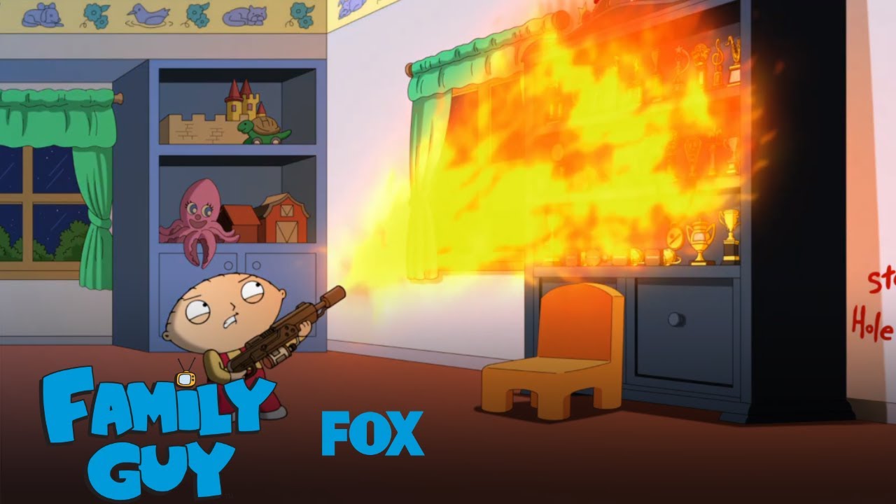 Stewie Sets The House On Fire Season 18 Ep 3 Family Guy YouTube
