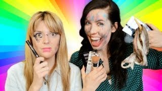 BLINDFOLD MAKEUP CHALLENGE with DAILY GRACE!
