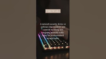 what is firewall #cybersecurity #onlinelearning #techeducation #firewall #definitions  #shorts