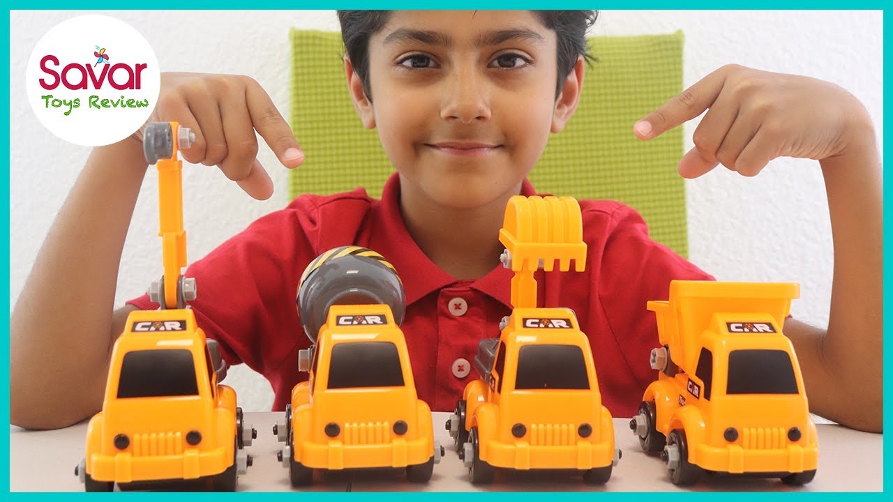 Kids Construction Toy Set Review Savar Toys Review YouTube