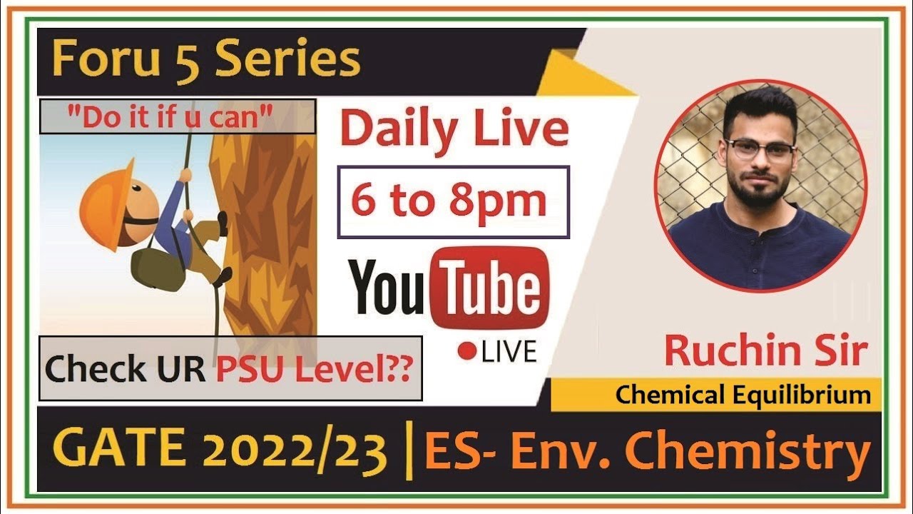 6pm Live GATE ES 2022-23 | Foru 5 Series | GATE Environment Science & Engg | GATE ES Free Videos