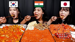 People Try Each Country's Curry For the first time!(India,Japan,Korea)