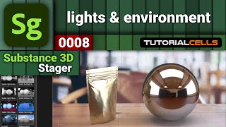 0008. lights & environment in Substance 3D Stager