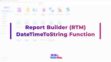 Report Builder (rtm) - DateTimeToString Function
