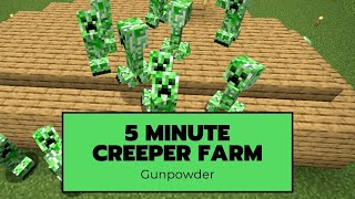 Easy Minecraft 1.20 Creeper Farm Tutorial for Gunpowder [Java 1.14 - 1.20]