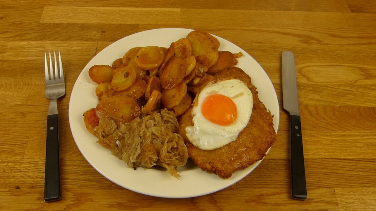 Bendig - Schnitzel | Sauerkraut | Fried Potatoes / Bratkartoffeln - YouTube