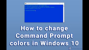 How to change Command Prompt colors in Windows 10
