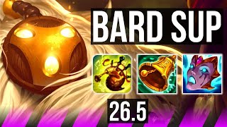 BARD &amp; Ezreal vs TAHM KENCH &amp; Lux (SUP) | 43K damage, 6k gold comeback | NA Master | 26.5