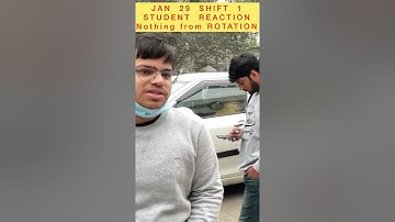 JEE Main students reaction 😱🤯 | 29 Jan Shift 1 exam analysis | NCERT से सब 😳 #shorts #jee2023