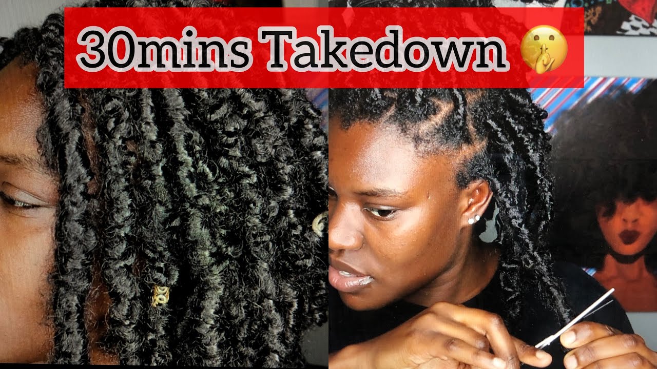 How To Take Out Butterfly Locs