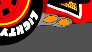 Lightning Revving His V8 Engine - Pixar Cars Animation #4