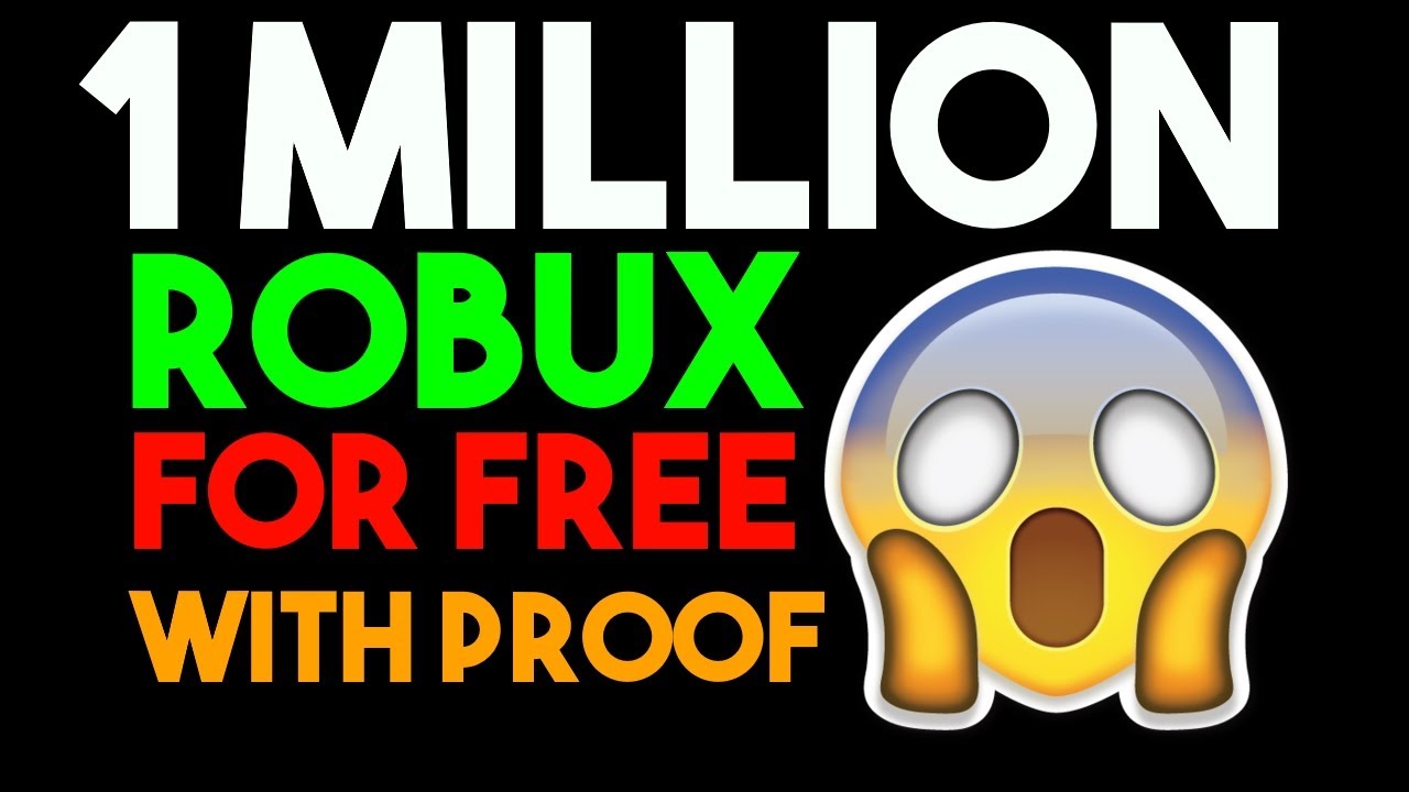 How To Get 1 Million Robux For Free With Proof No Password - 