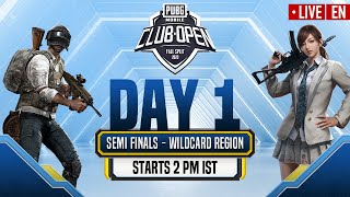 [EN] PMCO Wildcard Semi-Finals Day 1 | Fall Split | PUBG MOBILE CLUB OPEN 2020