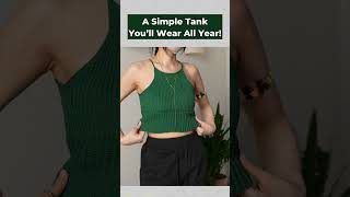 You wont believe how easy this tank top is to crochet! #crocheting #diy #shorts