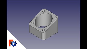 FreeCAD simple 35 x 35 angled block tutorial