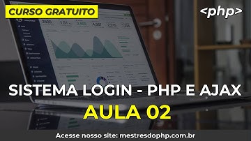 Sistema de Login Completo PHP Ajax - Aula 2 Conexão e Parametrização
