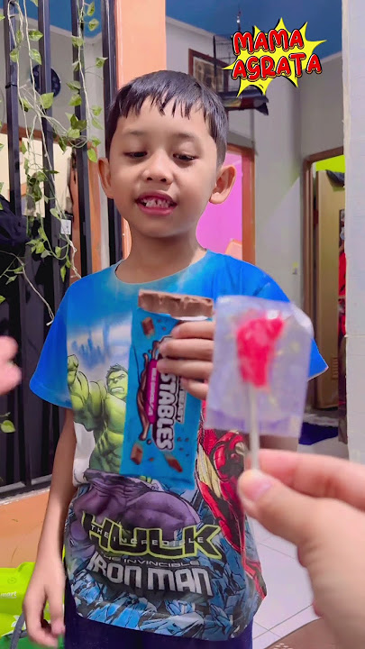 Agra pilih coklat mr beast atau permen lolipop kaki 😱Part 1509