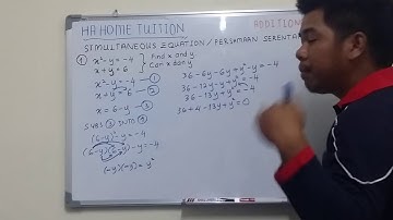 Add Math Chapter 4 Simultaneous Equation Part I