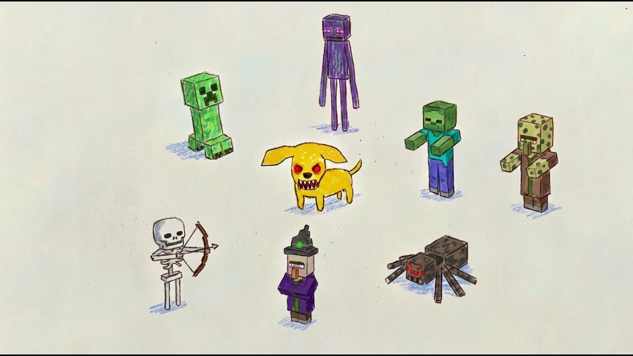 제가 겁쟁이로 보이세요? / 누렁개가 마인크래프트 야생에서 살아남는 방법 1-1