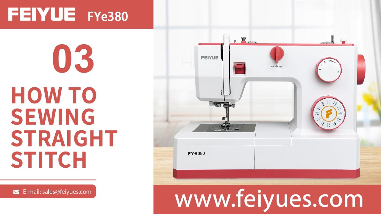 FEIYUE FYe380 I Easy Steps for Beginners : How to Sew Straight Stitch? 