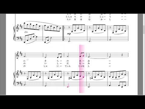 芭蕉布 ピアノ＆ヴォーカルスコア D Major ニ長調（訂正版）