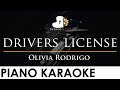 Olivia Rodrigo - drivers license - Piano Karaoke Instrumental Cover with Lyrics
