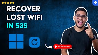 How to RECOVER the Missing WI-FI OPTION in WINDOWS 11 in 53S