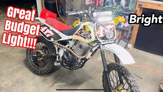 $30 EBay LED Light Bar mounts Installed on XR100 pitbike