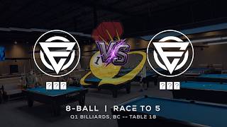 选手一 vs 选手二 - Q1 BILLIARDS - TABLE 18 | EvoSports