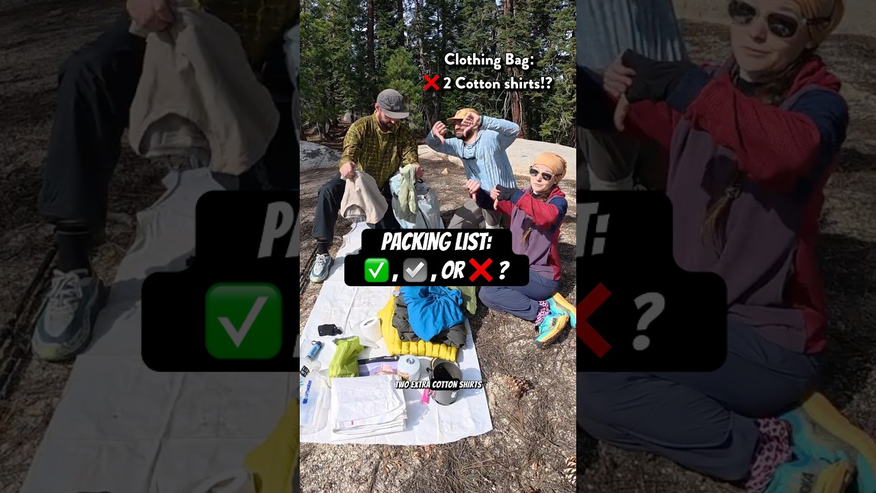 Don’t bring too much stuff backpacking! Here’s what a beginner could have left behind!